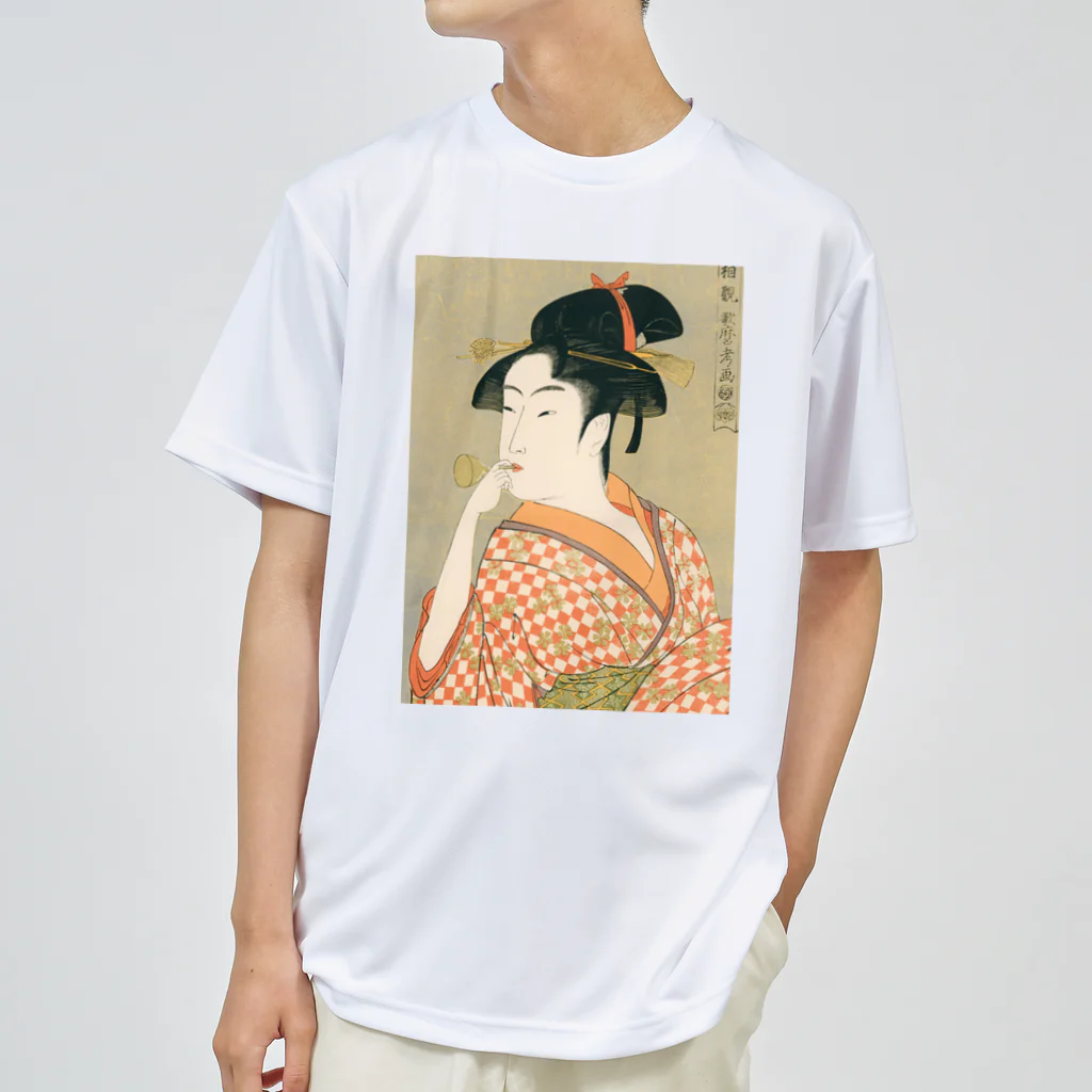 寿めでたや(ukiyoe)のUkiyoe　Utamaro ドライTシャツ