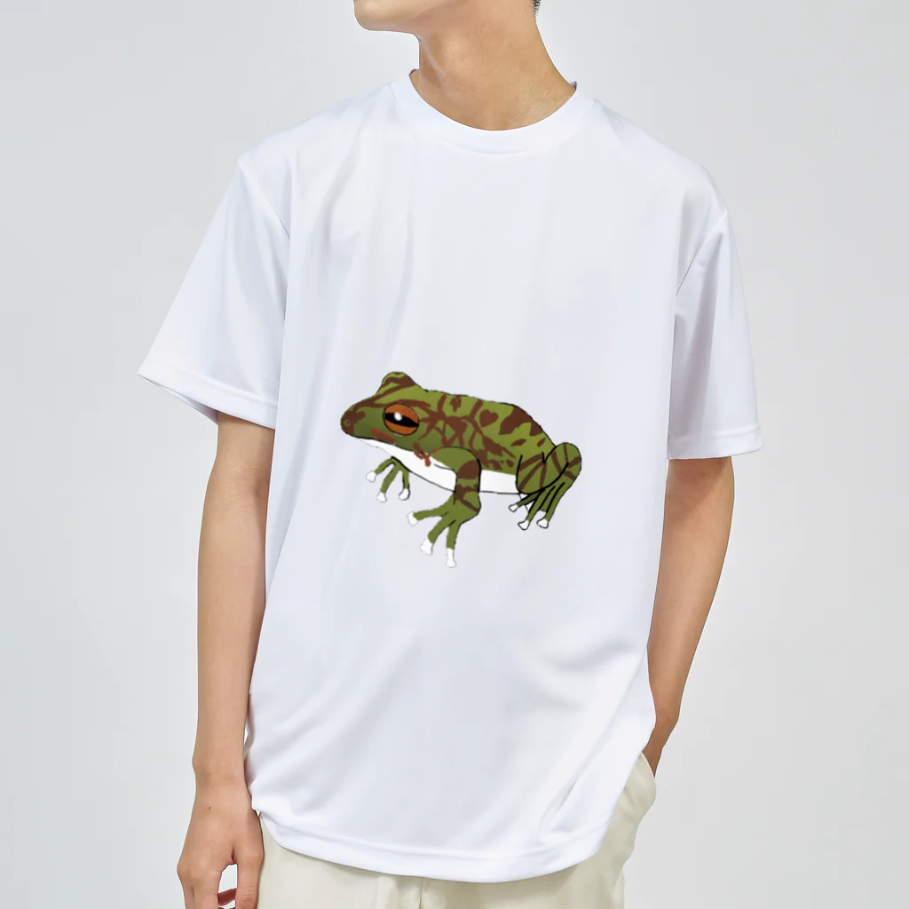 あずけろ🐸のちょっとゆるめなモリアオくん ドライTシャツ