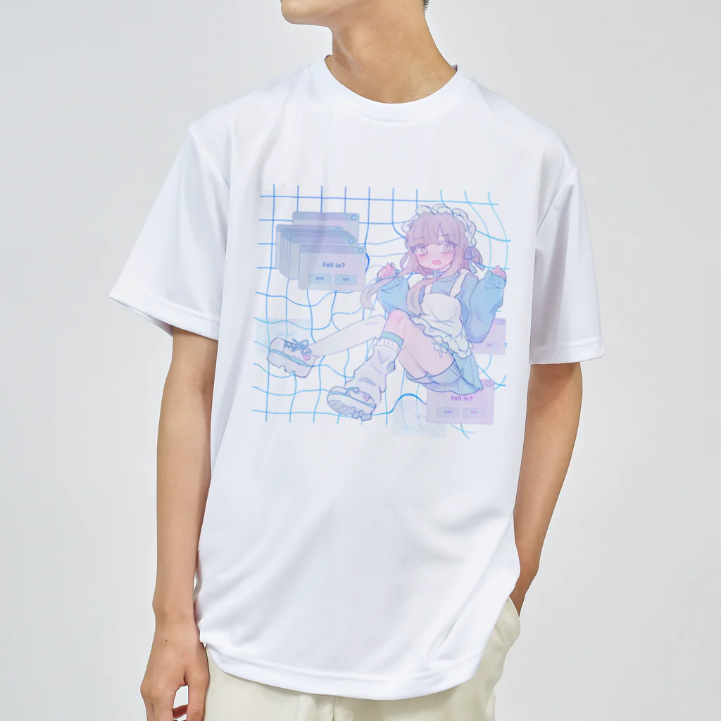 あくむ病院のfall in clear（ゆめかわいいトリップ） ドライTシャツ