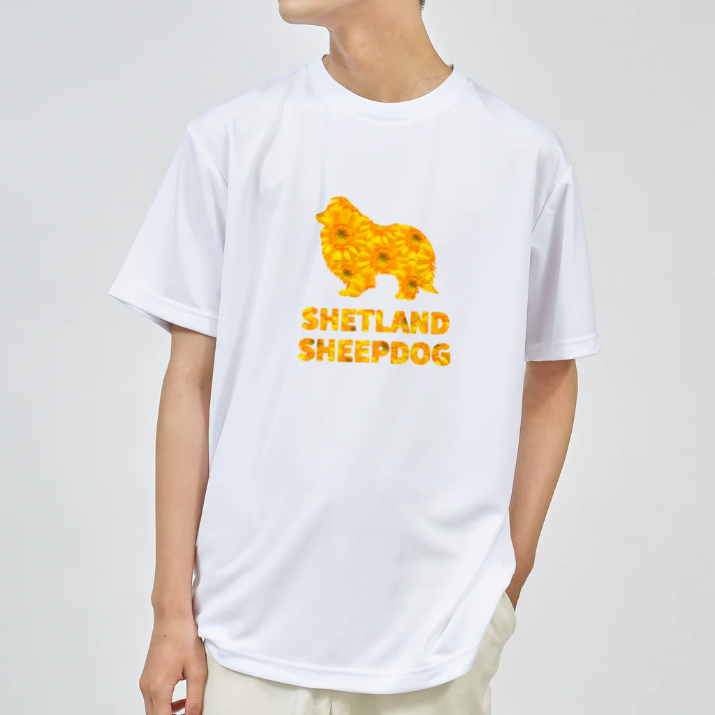 onehappinessのシェルティ ガーベラ Dry T-Shirt