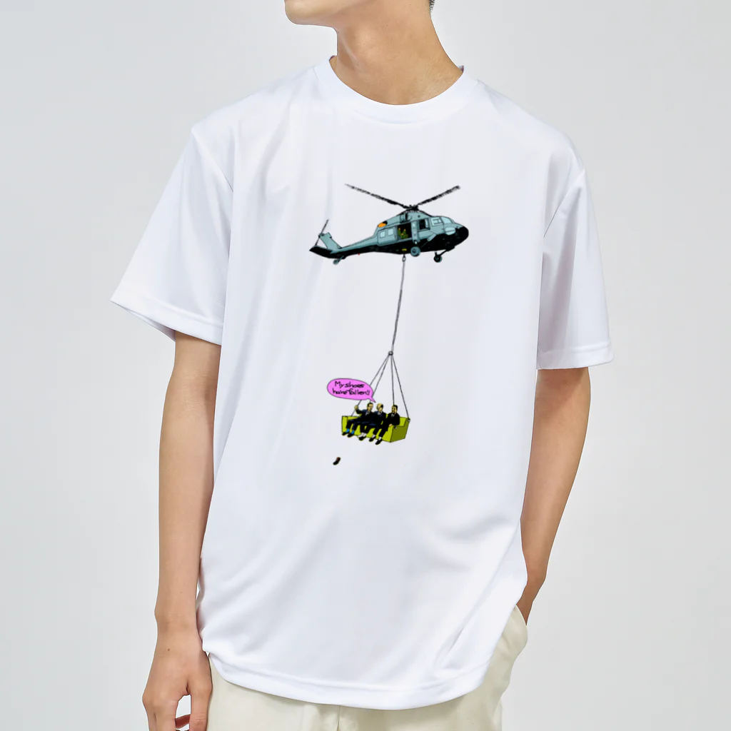 Little MachoのVIP送迎ヘリ Dry T-Shirt