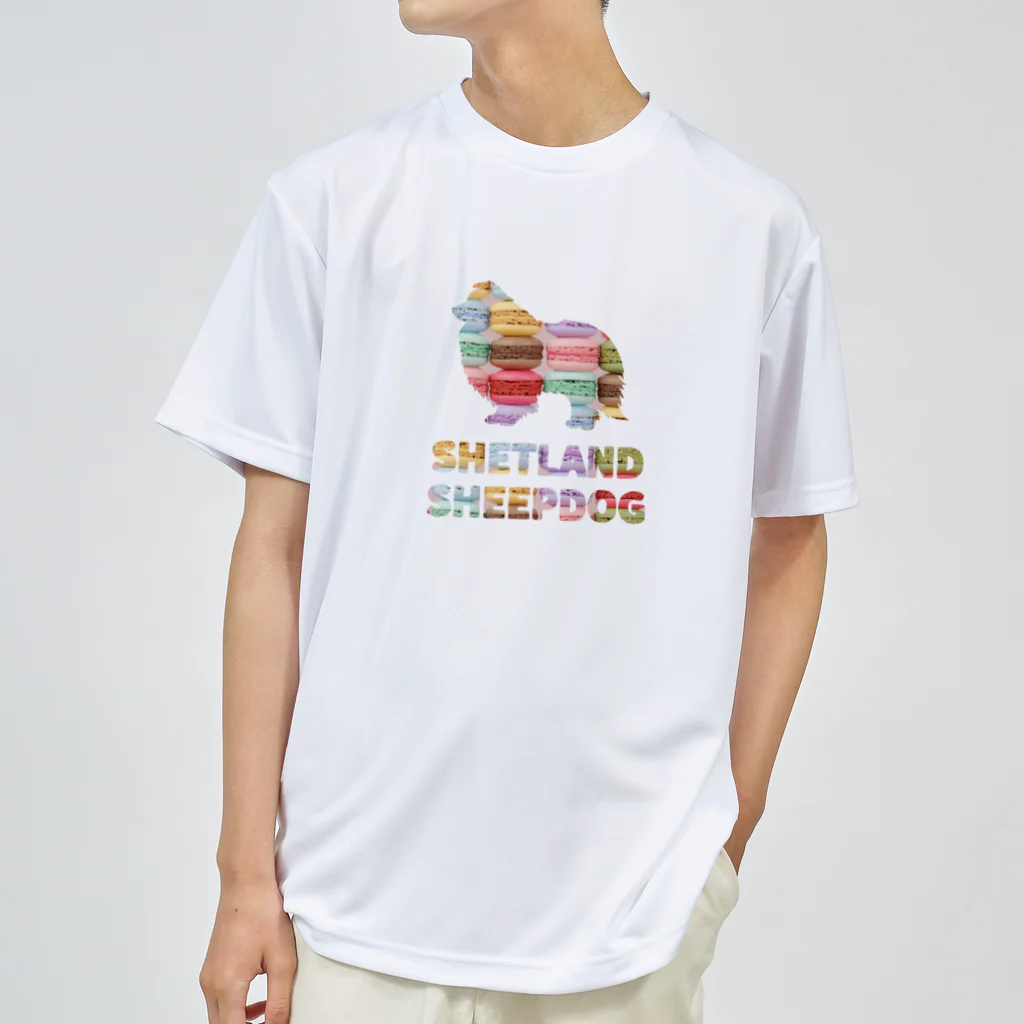 onehappinessのシェルティ　マカロン ドライTシャツ