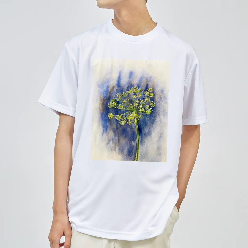 あおニャーマンの植物画着彩2 Dry T-Shirt