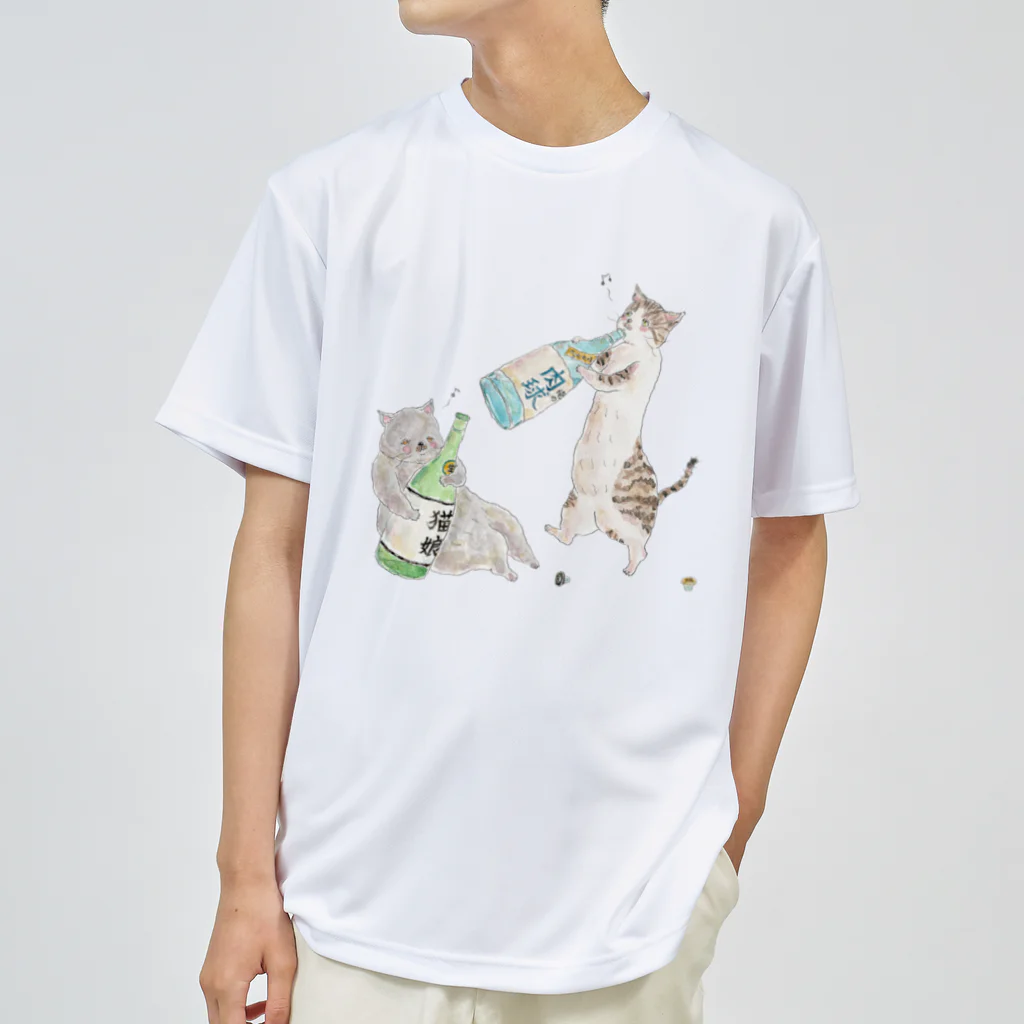 トコロコムギのべろべろにゃんこ Dry T-Shirt