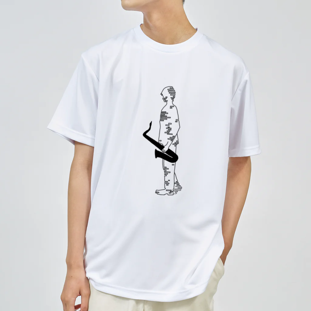 おえかきする水蜜桃のHE IS A SAX PLAYER  Dry T-Shirt