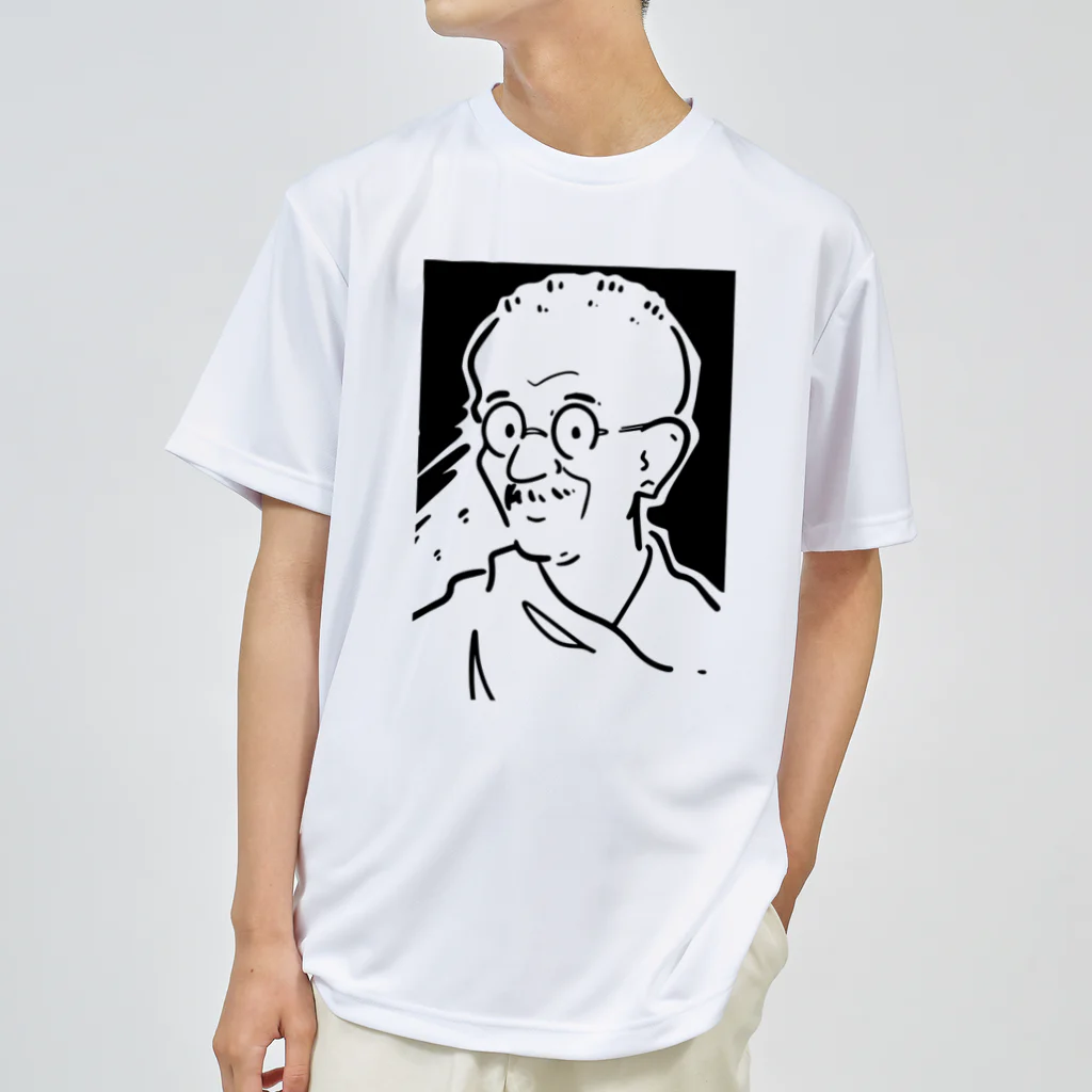 山形屋米店のマハトマ・ガンディー(Mahatma Gandhi) Dry T-Shirt