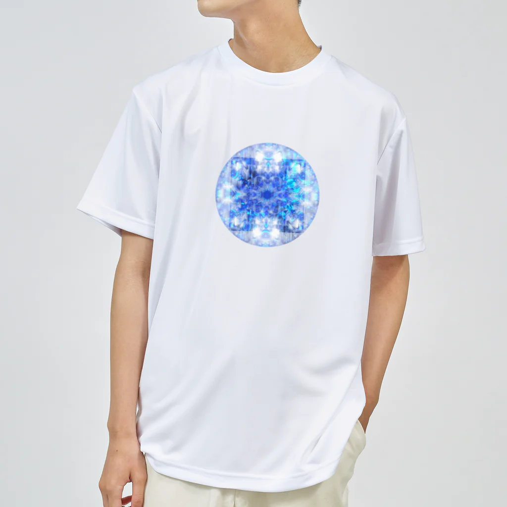 Cyan's graphicsのBlue graphics(circle) ドライTシャツ