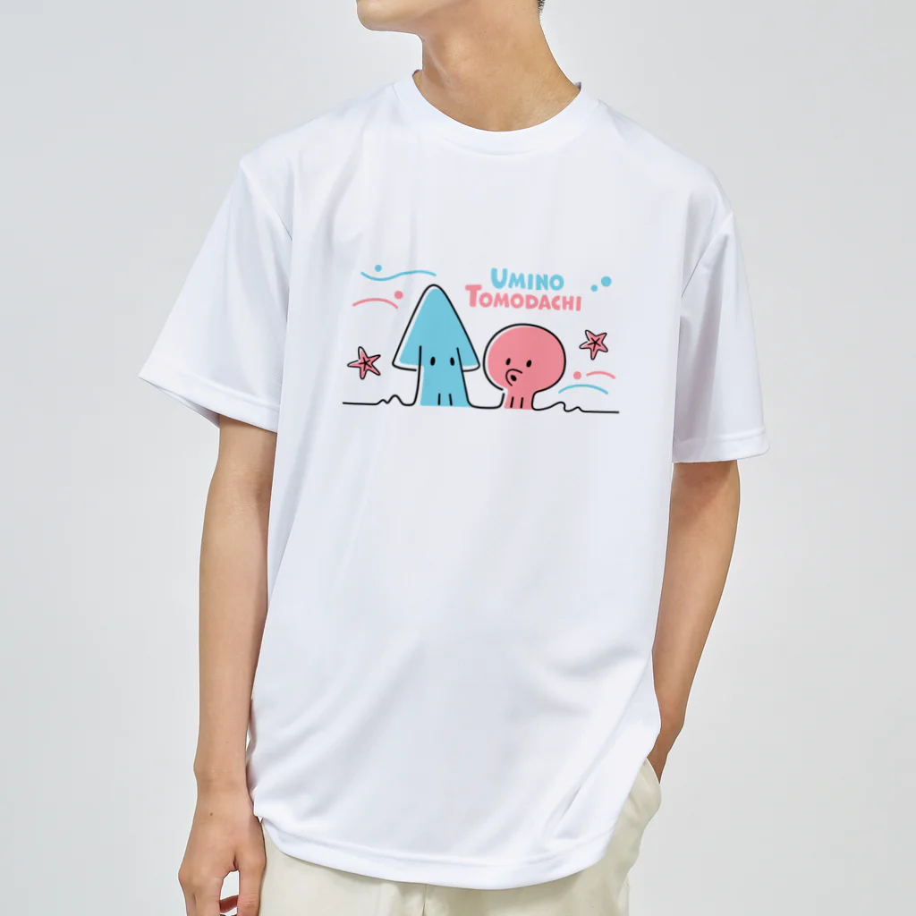 kocoon（コクーン）の海の友達（イカとタコ） ドライTシャツ