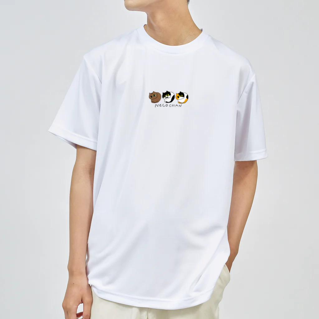 ねこむら。のﾈｺﾁｬﾝ3 ドライTシャツ