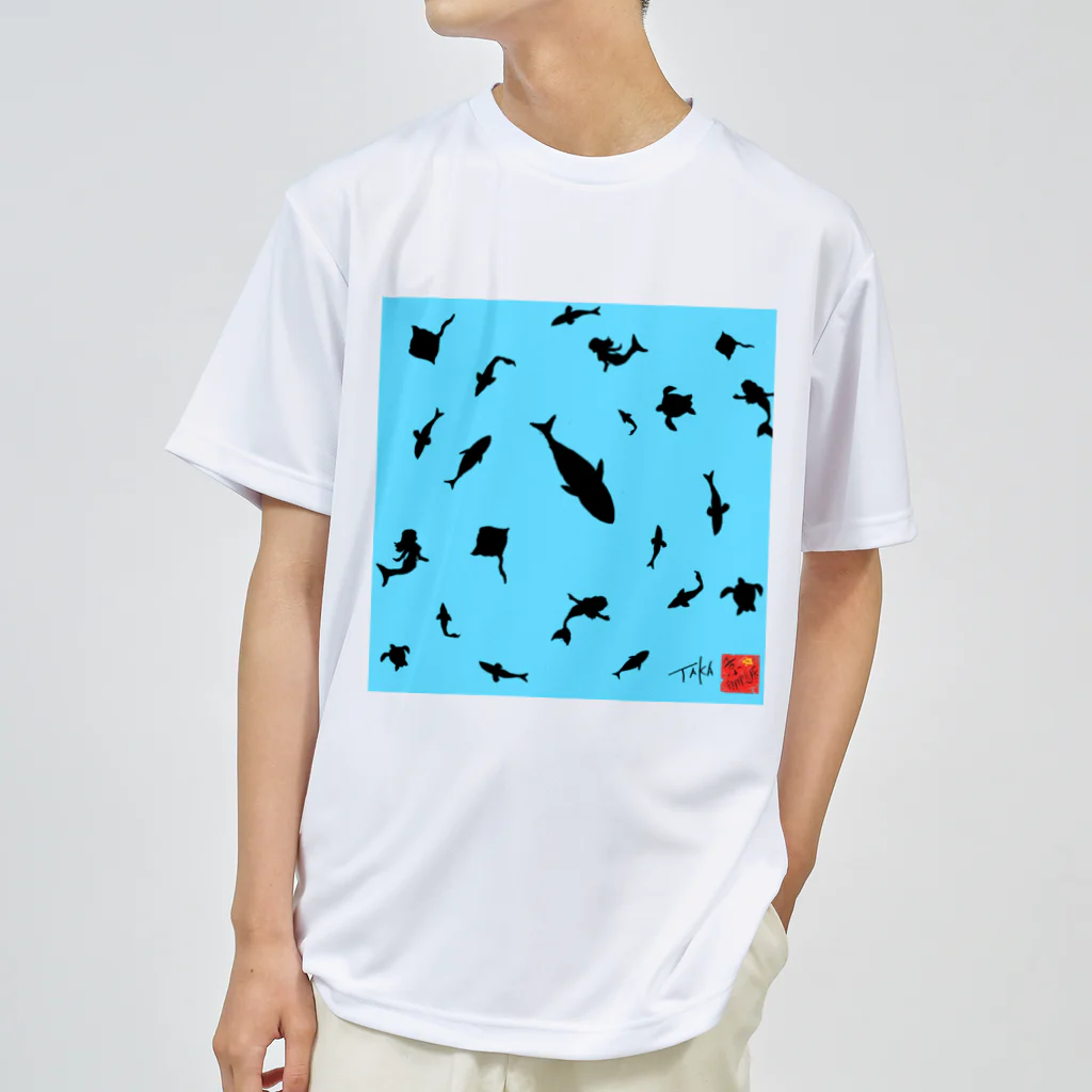 京都の魔雑貨堂の魚影 ドライTシャツ