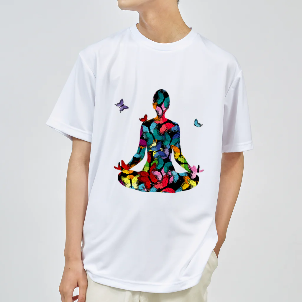 Spacy5 Official Onlineの蝶々　ヨギーニ ドライTシャツ