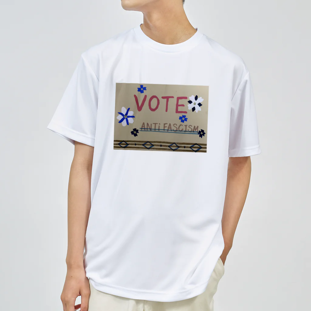 zimei-diary のVOTE AntiFA  ドライTシャツ