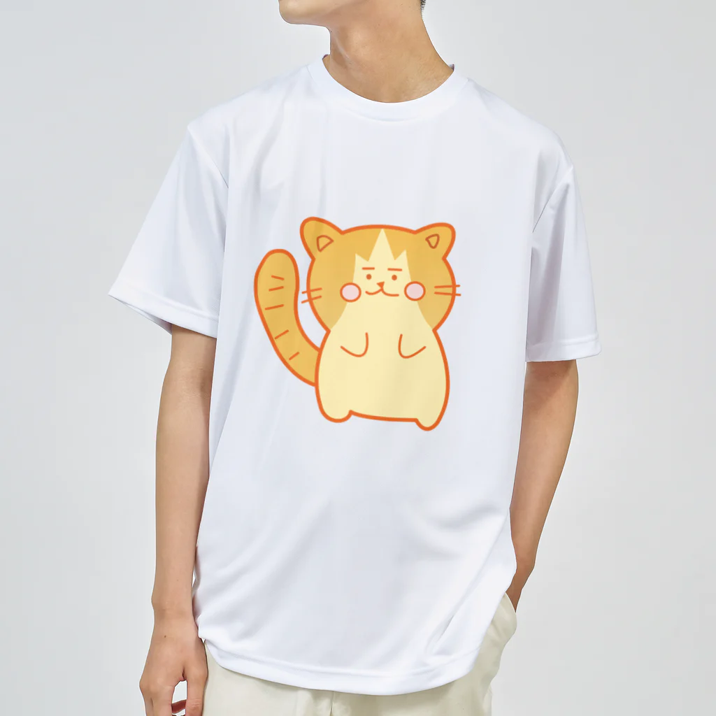 レフデザインのぽっちゃり猫のノアくん ドライTシャツ