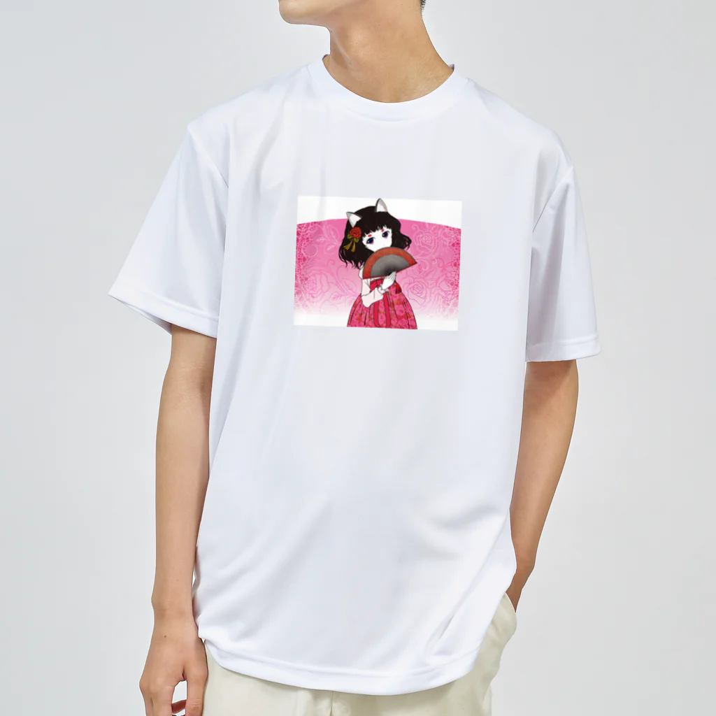 加藤 光雲のRose-design（扇子開きVer.） Dry T-Shirt