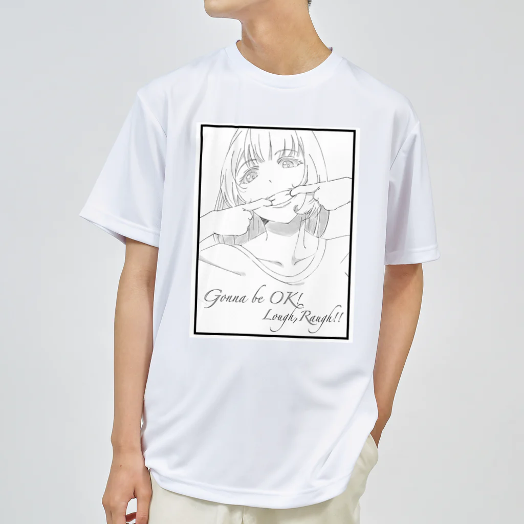 文鳥のラフなラフ(笑顔)のシャツ Dry T-Shirt