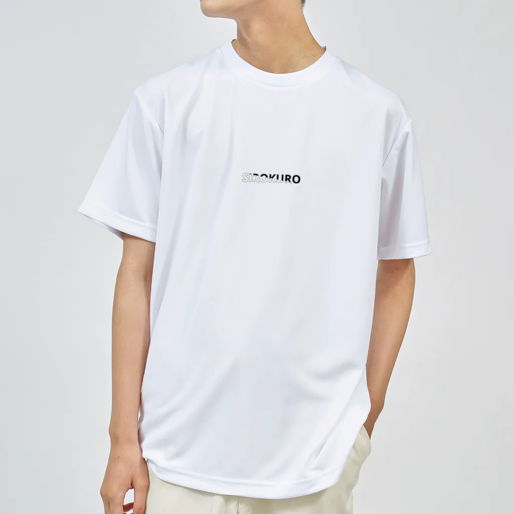 O3(ozone)の白黒 ドライTシャツ