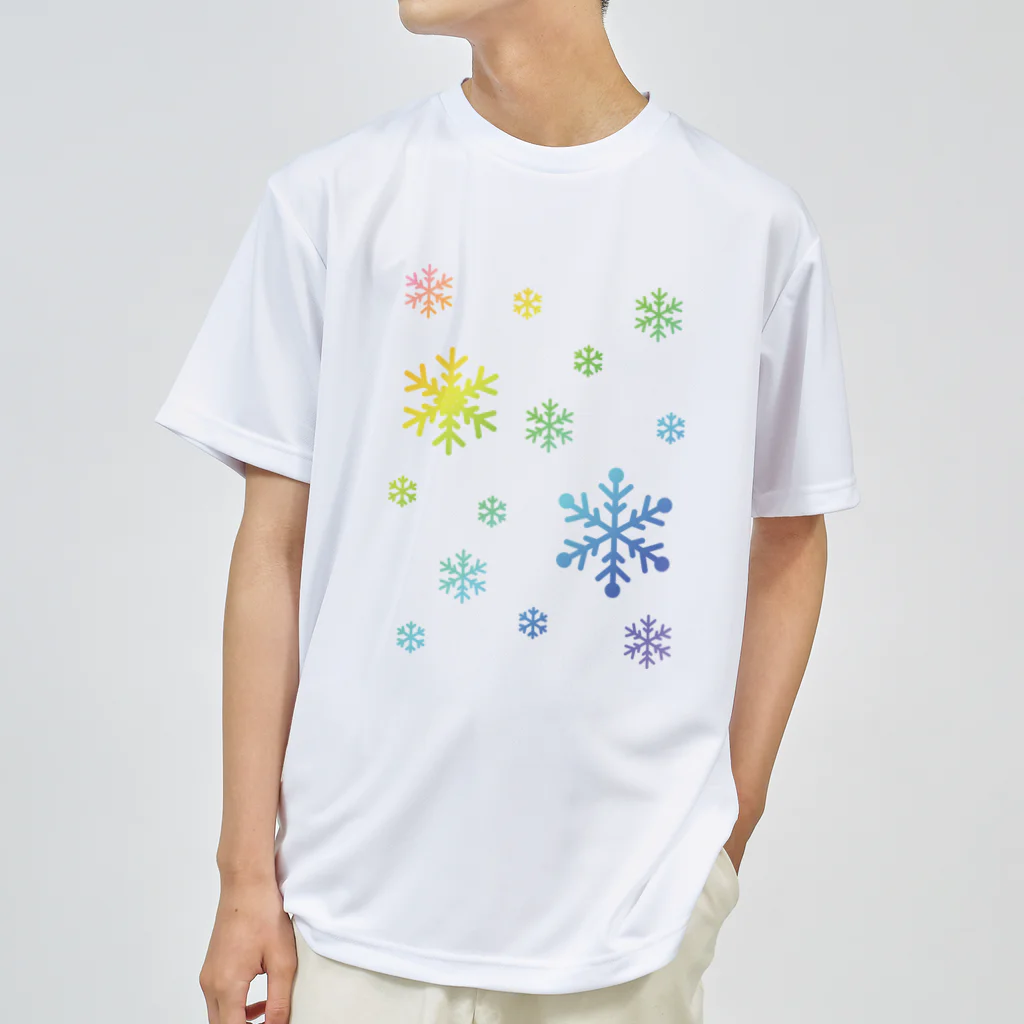フォーヴァの雪の結晶 ドライTシャツ