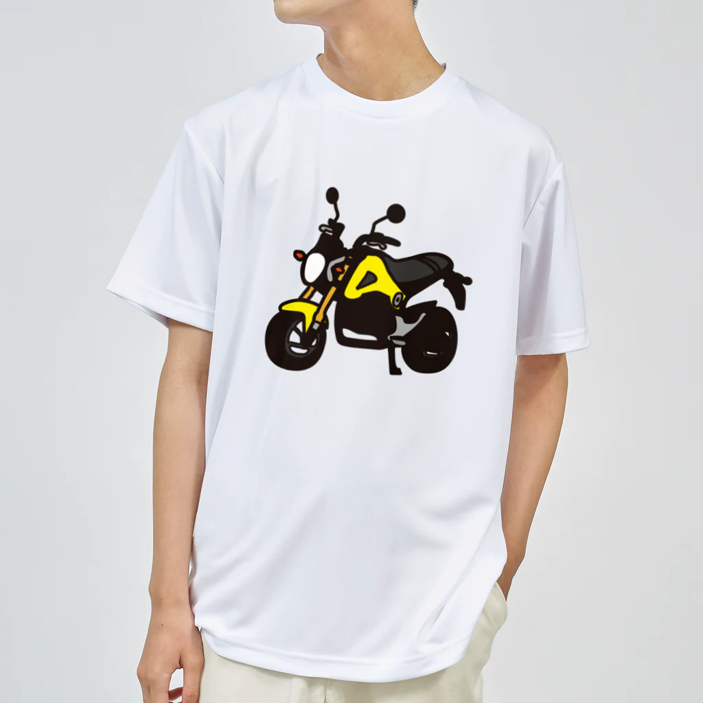 HSMT design@NO SK8iNGのGROM YELLOW ドライTシャツ