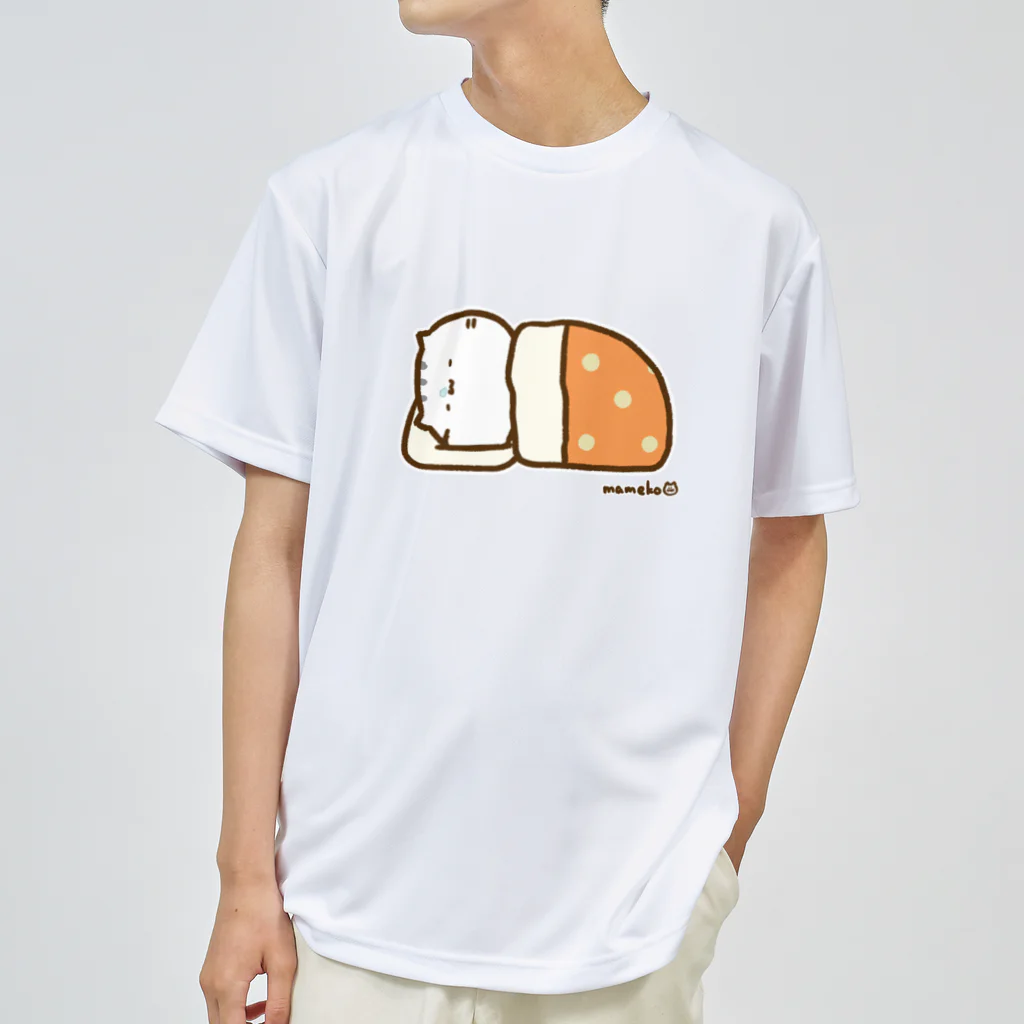 まめこ'ずショップの寝るねこ ドライTシャツ