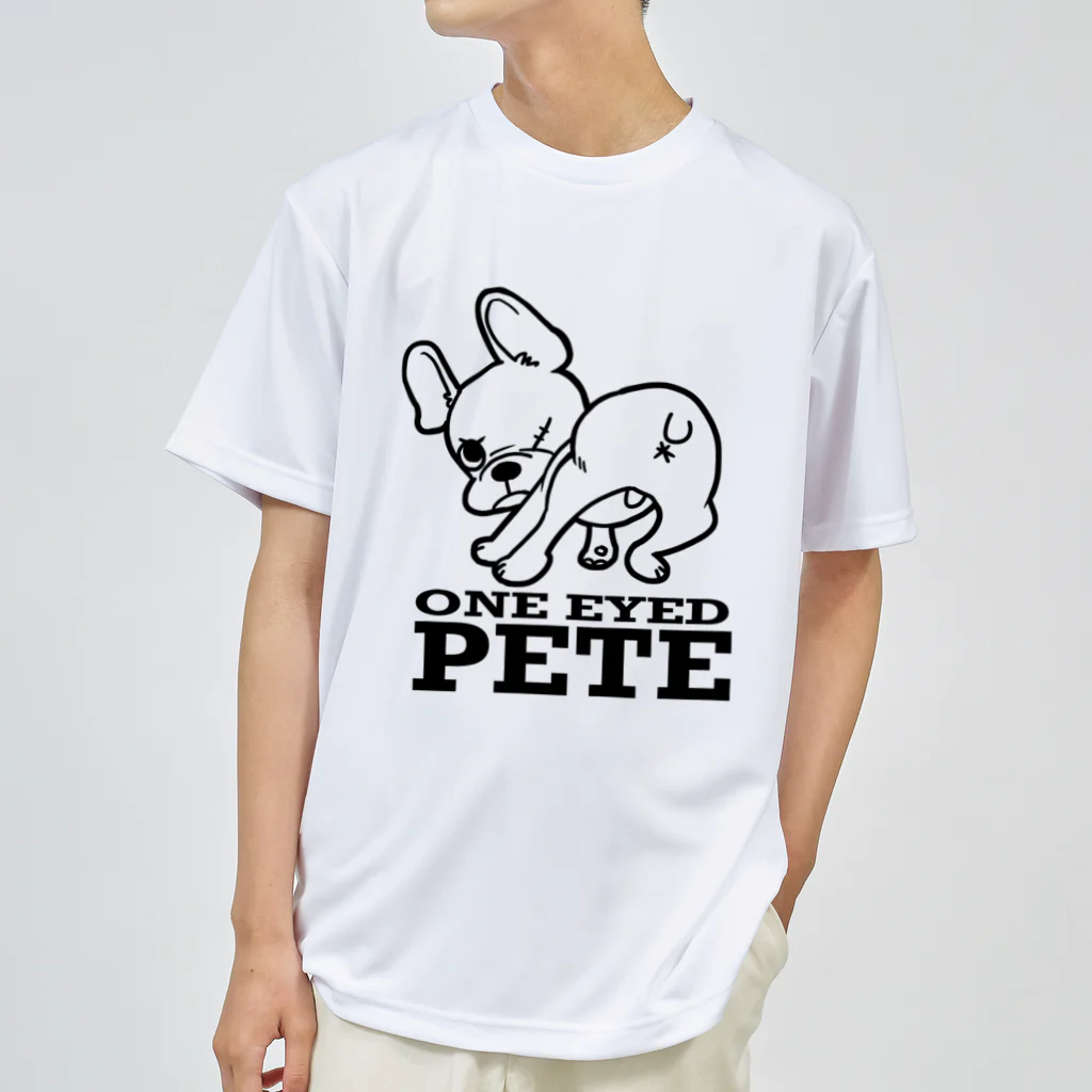 つの丸の片目のピートくん ドライTシャツ