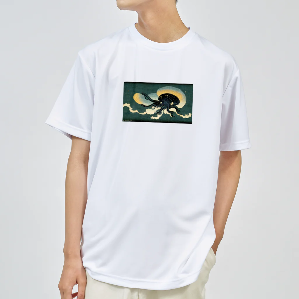 あしゅらんのUkiyoe Octopus ドライTシャツ