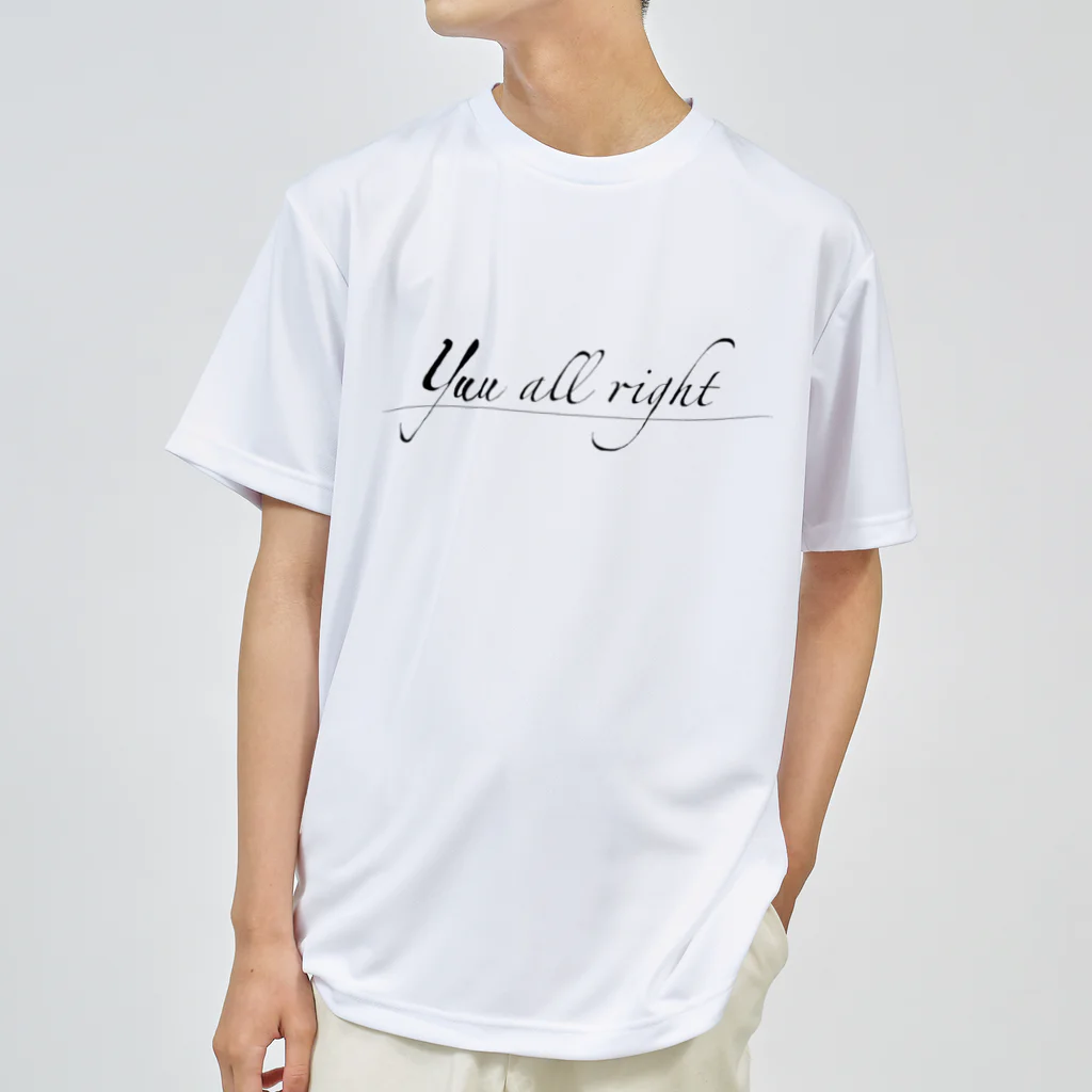 yuu all rightのロゴTシャツシリーズ/yuu all right ドライTシャツ