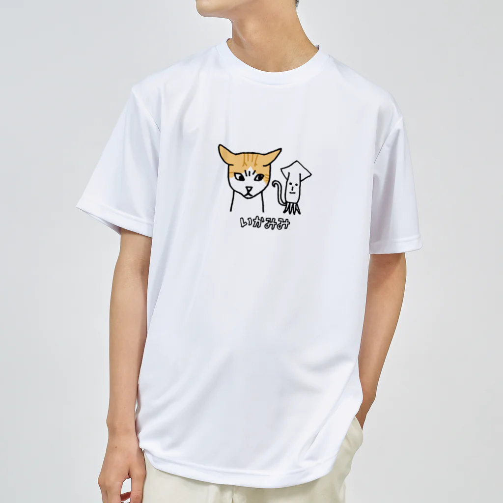 gogocats-shopのイカ耳猫　トラ猫 Dry T-Shirt