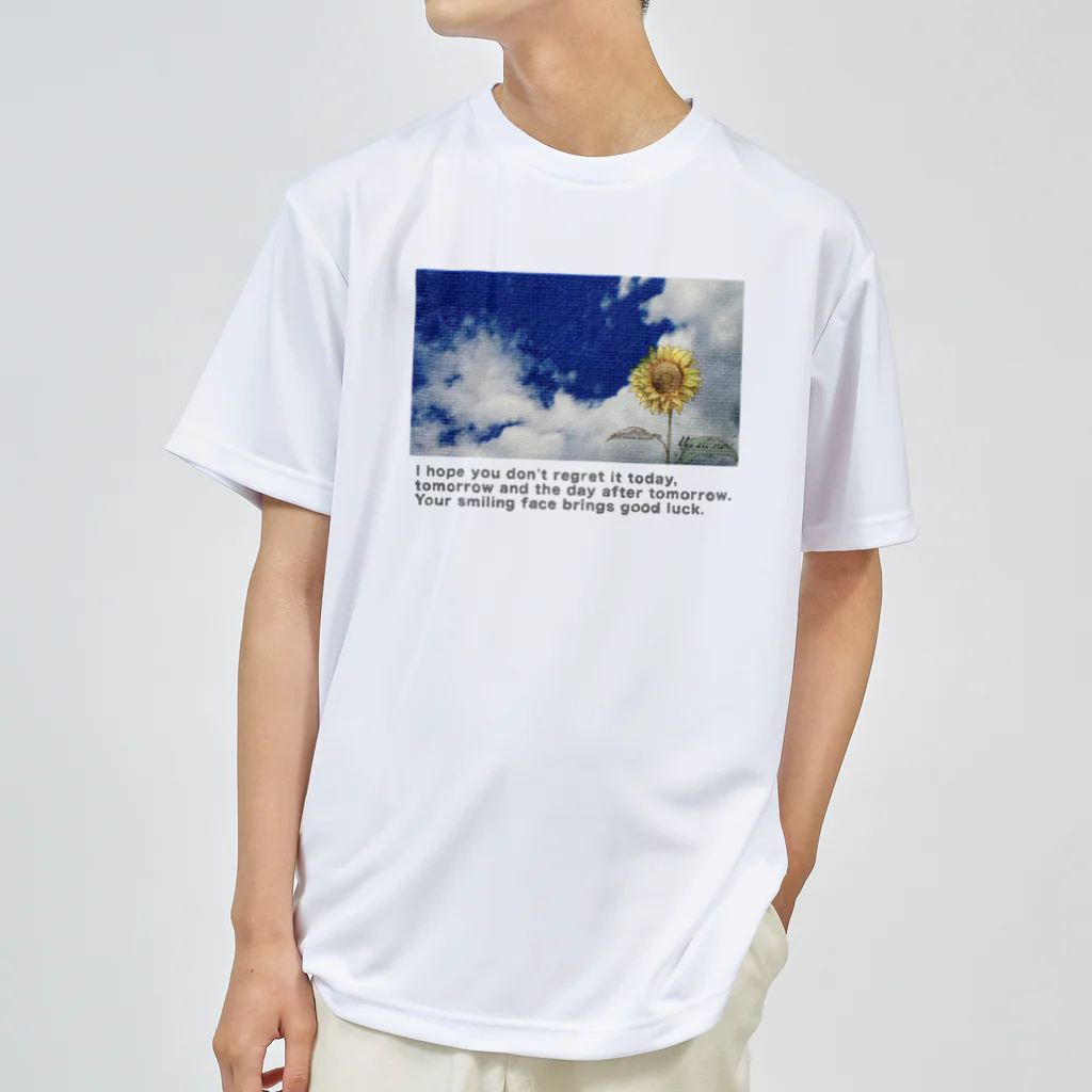 yuu all rightの〝空とひまわり〟向日葵 ドライTシャツ