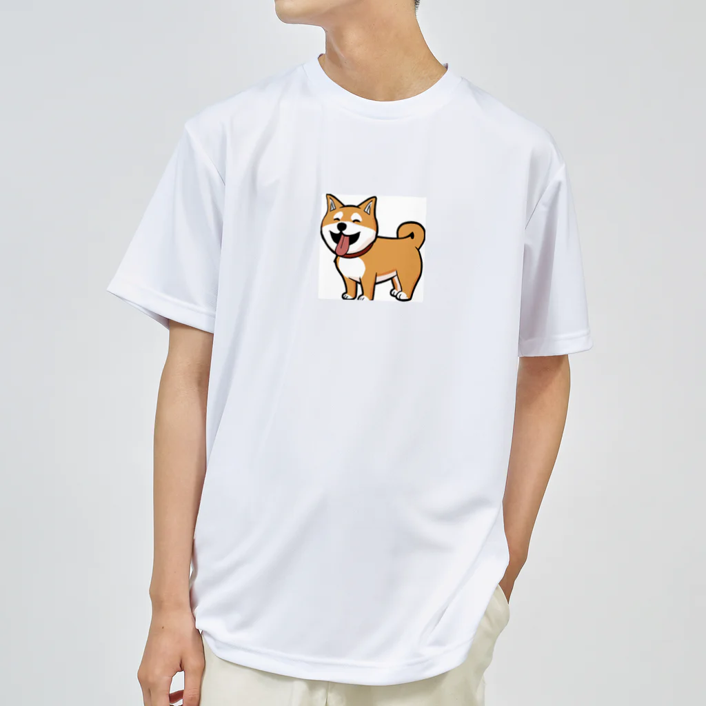 Shibainuteikokuのコミック柴犬 ドライTシャツ