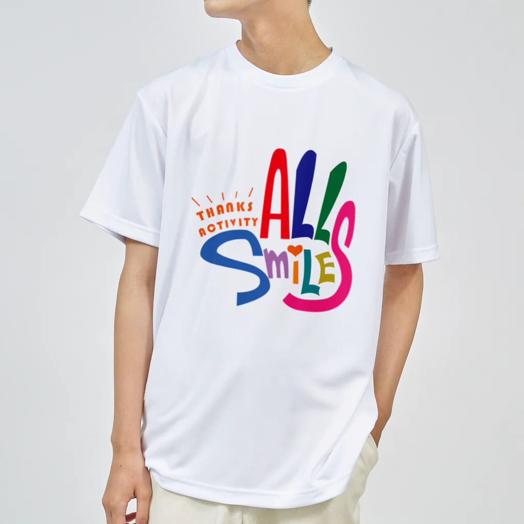 thanksactivityのALL Smiles ドライTシャツ