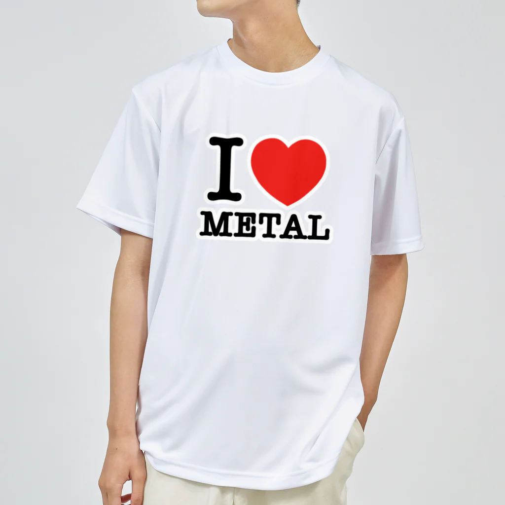 HachijuhachiのI LOVE METAL Dry T-Shirt