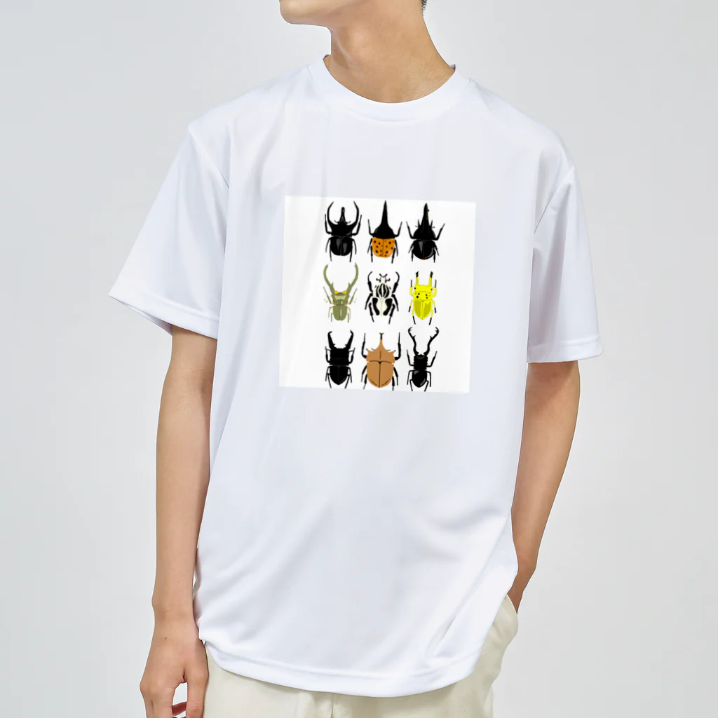 🐝KontyuMamaの世界のカブトムシクワガタ Dry T-Shirt