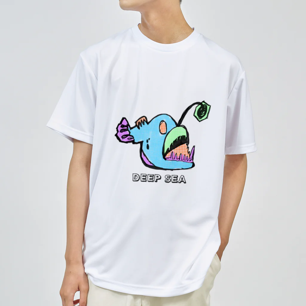 UKIPPAのちょうちんあんこう【深海魚シリーズ】DEEPSEA ドライTシャツ