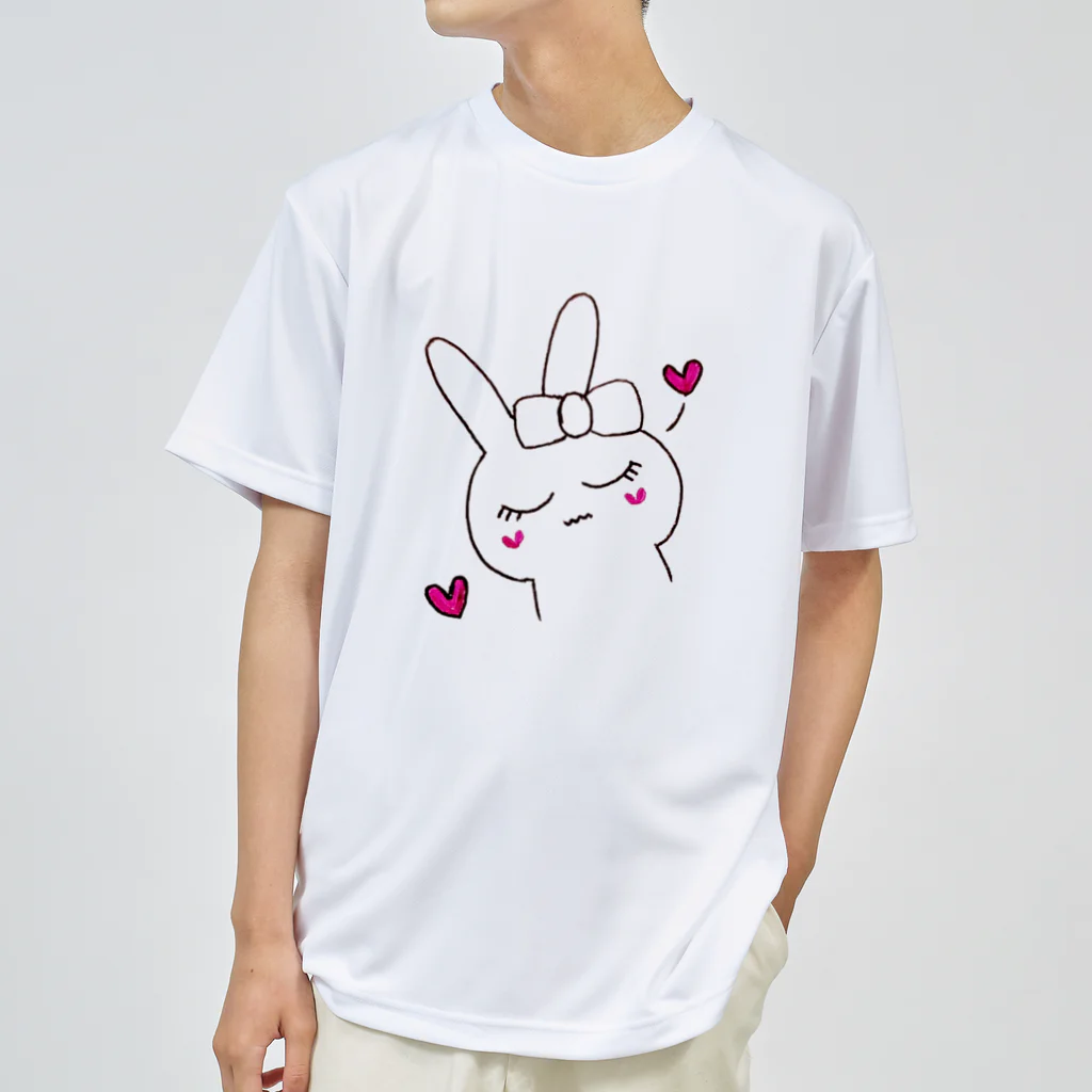 フルレットのうっとりしたうさぎちゃん ドライTシャツ