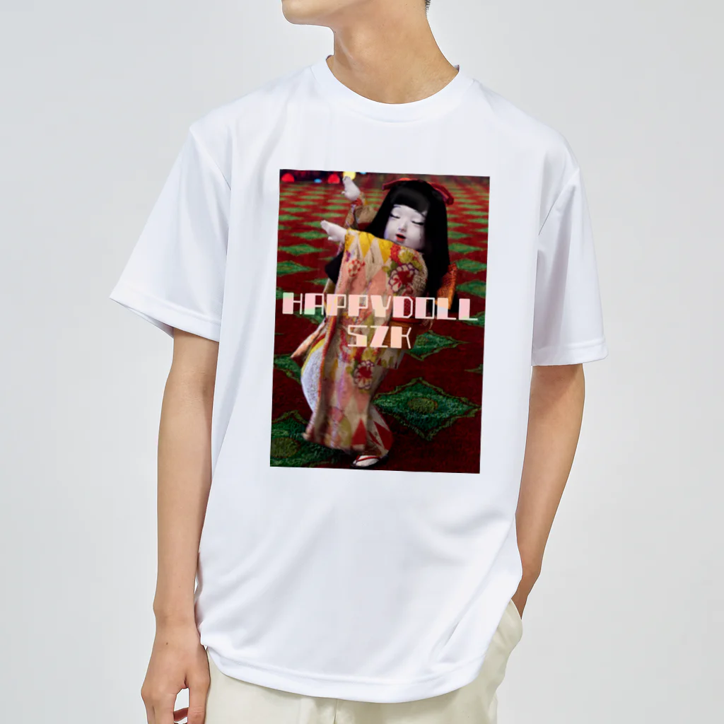 市松寿ゞ謡の踊る市松人形 ドライTシャツ