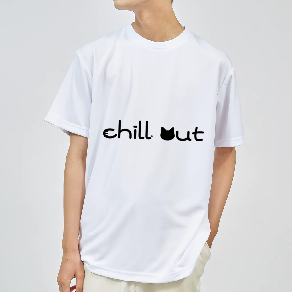 учк¡✼*のchill out(黒文字ver.) Dry T-Shirt