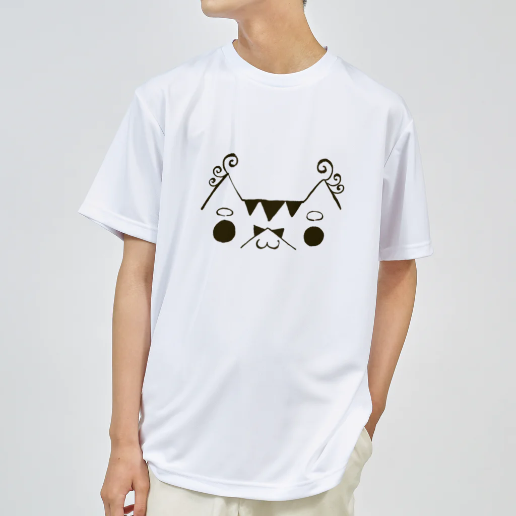 麟童ましゅ🐈🌟🎨Vcreatorの顔文字おちちょ ドライTシャツ