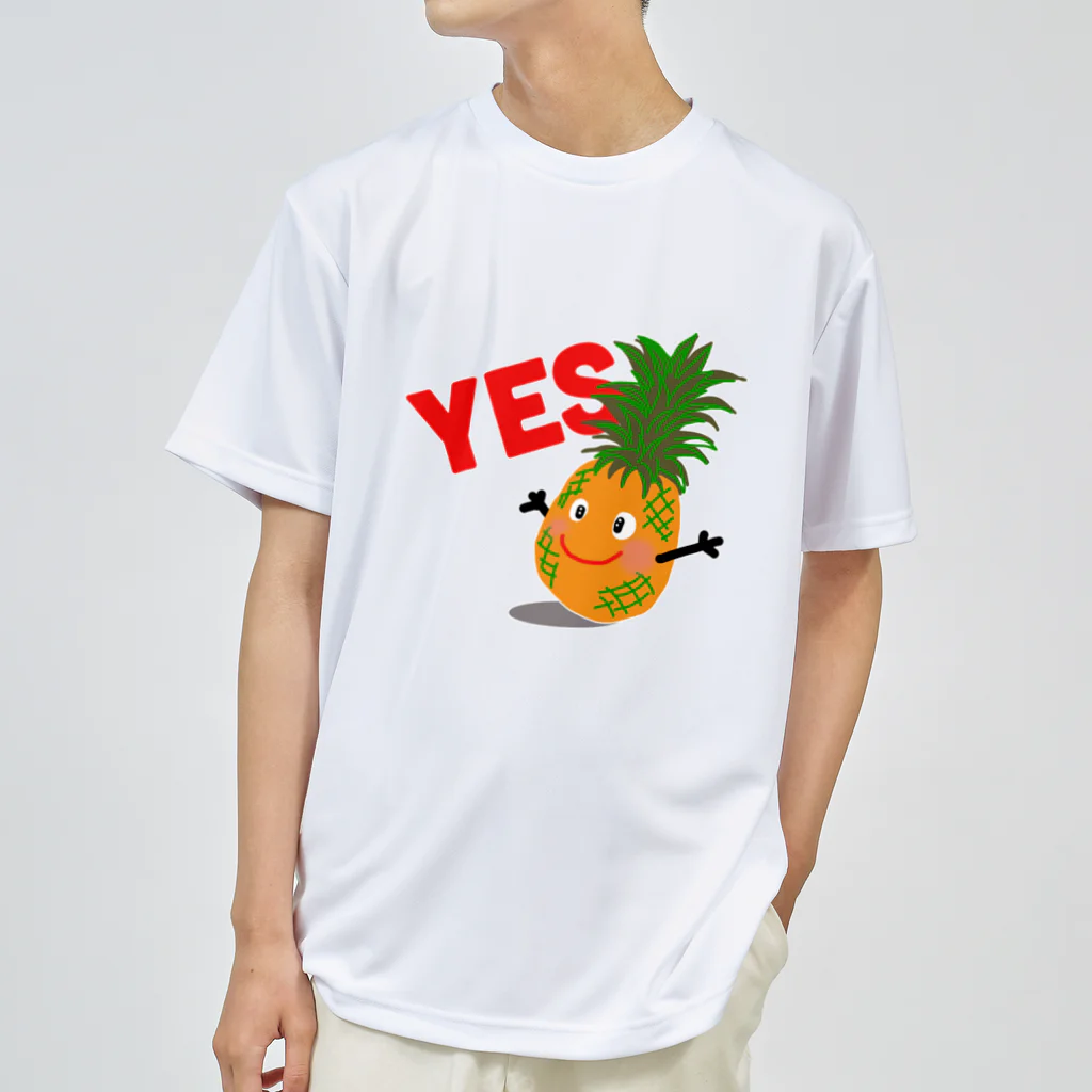 MZグラフィックスのパイナップル　YES Dry T-Shirt