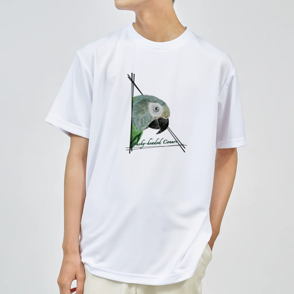 mariechan_koboの032 シモフリインコ triangle ドライTシャツ