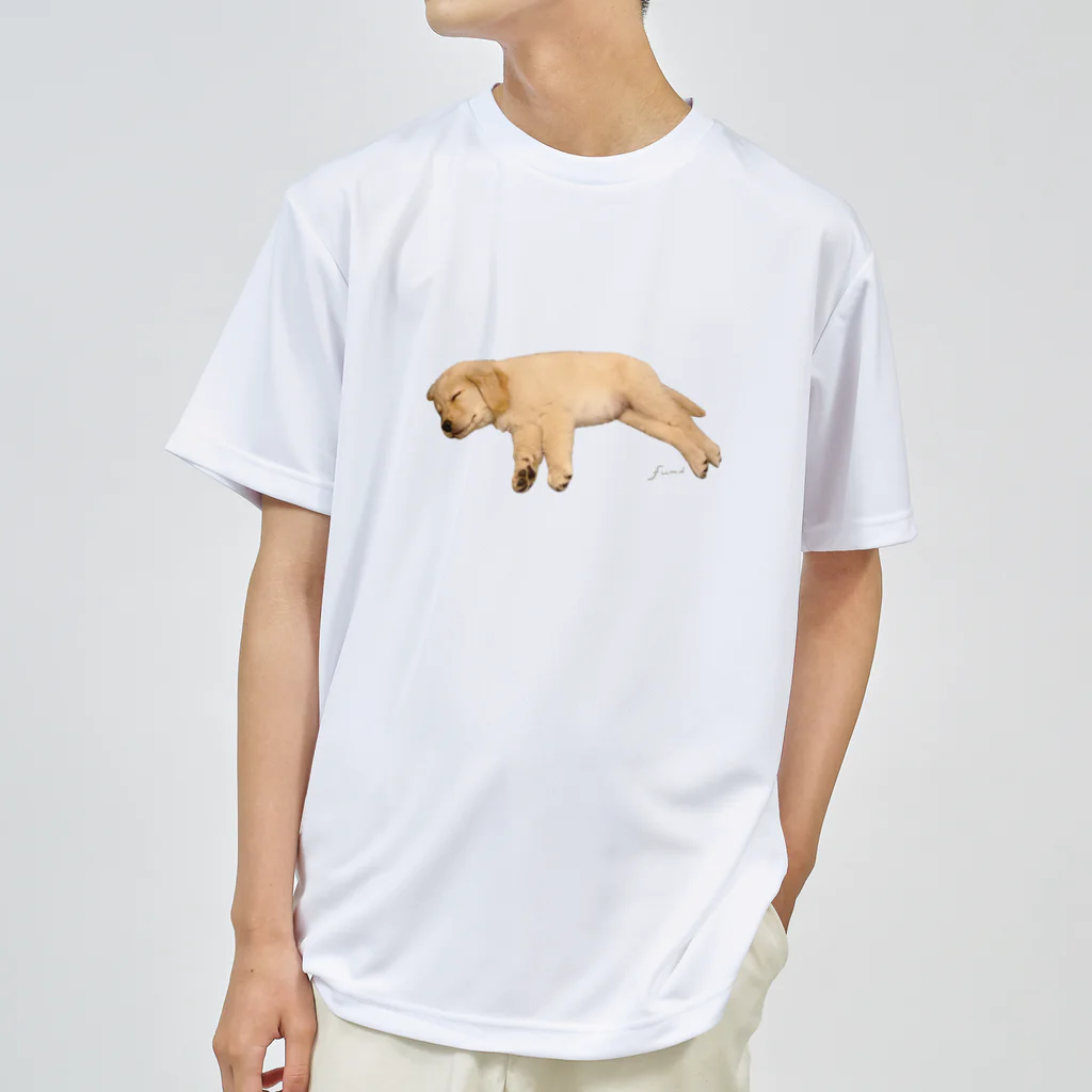 しらたま犬やさんのすやすやゴールデンレトリバー Dry T-Shirt