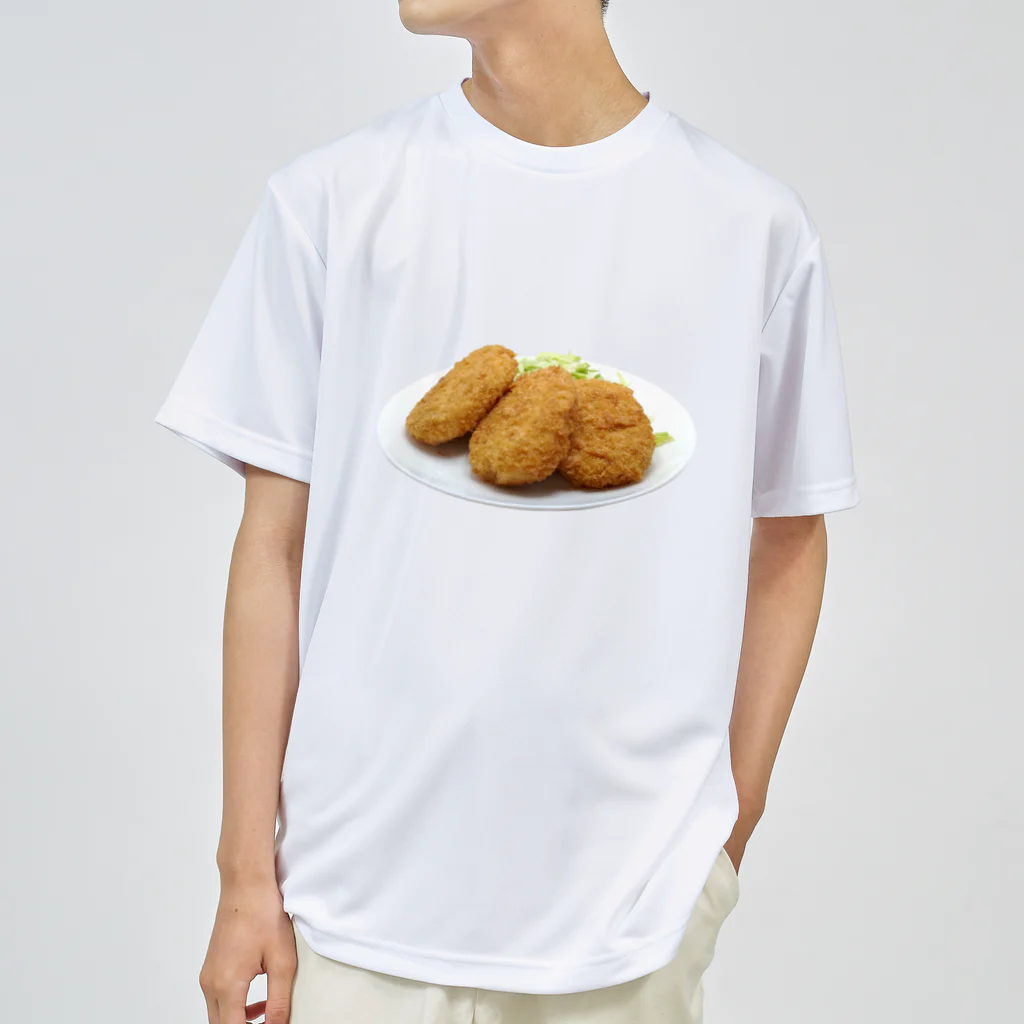 メシテロタイプ（飯テロTシャツブランド）のコロッケ Dry T-Shirt