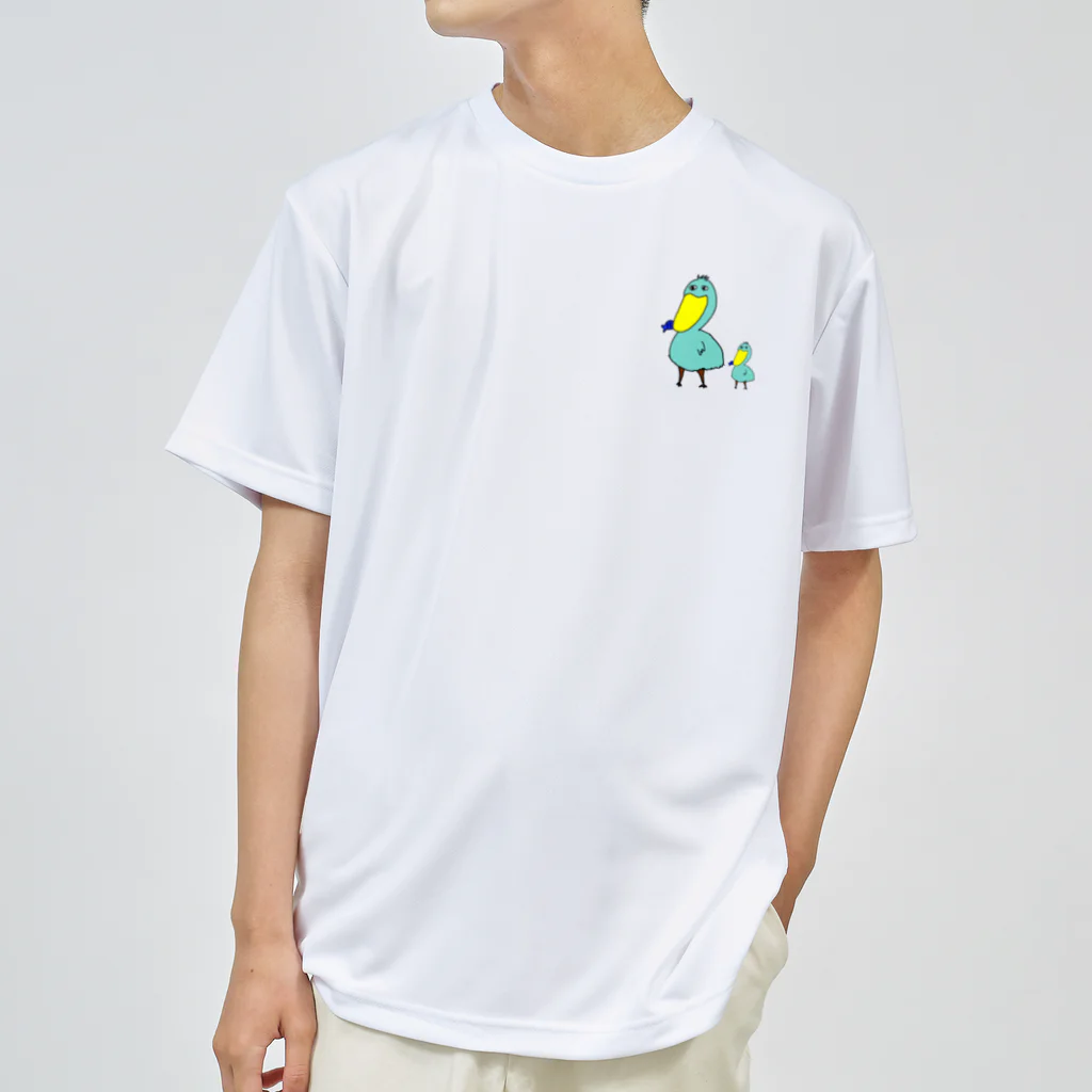 ウホウホゴリラクダのハシ•ビロ子 ドライTシャツ