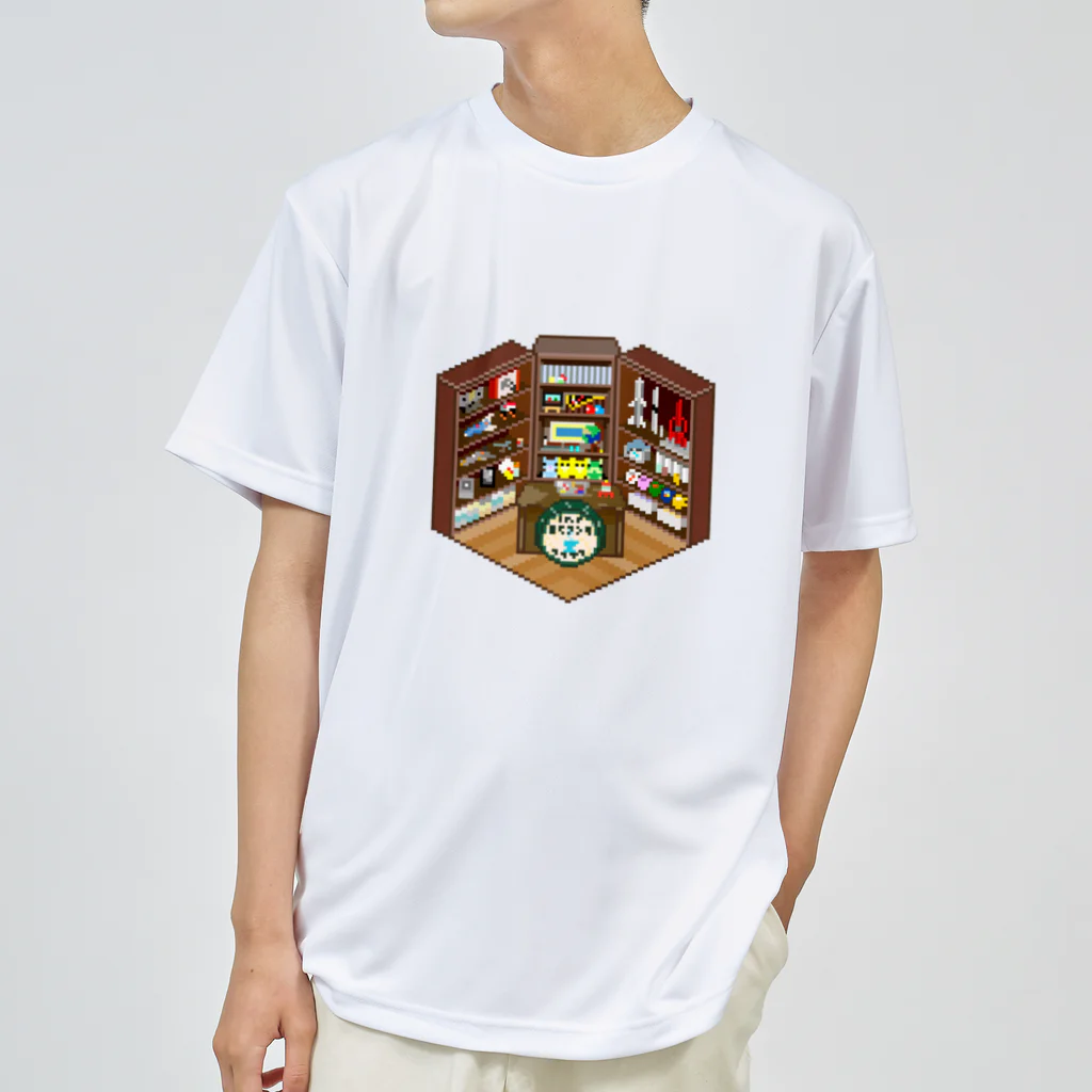 脱サラ賢者タカの岡田斗司夫ゼミスタジオ風なピクセルルームTシャツ ドライTシャツ