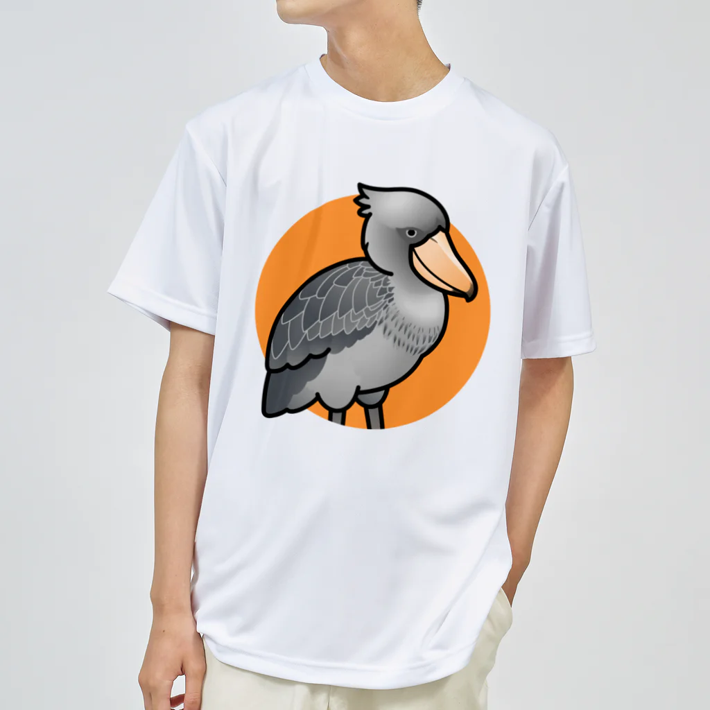 Cody the LovebirdのChubby Bird ハシビロコウ ドライTシャツ