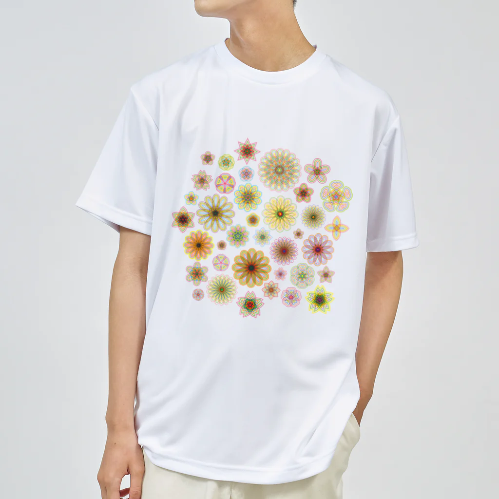 kimchinのやさしい色合いの花柄 Dry T-Shirt