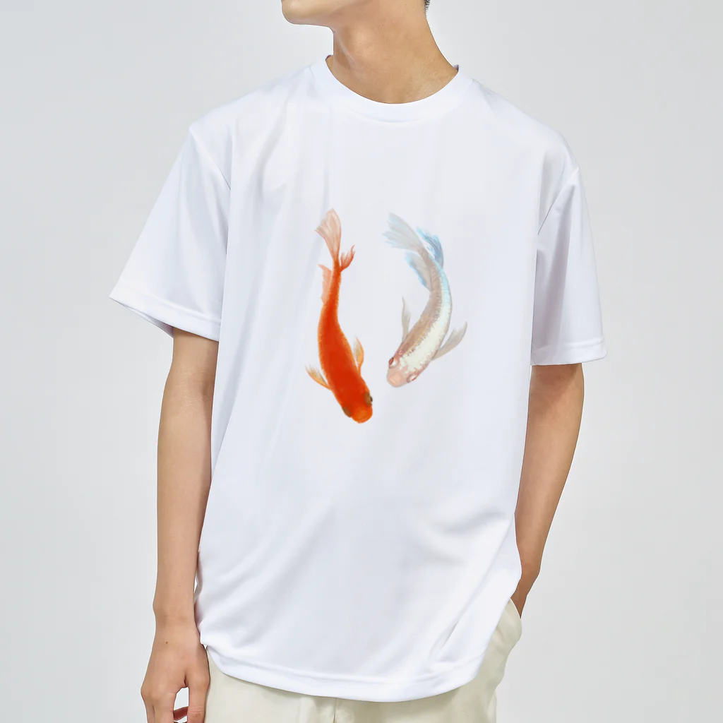 GORILLA犬塚(山形)𓆜𓆝𓆟の鰭長メダカの共演 ドライTシャツ