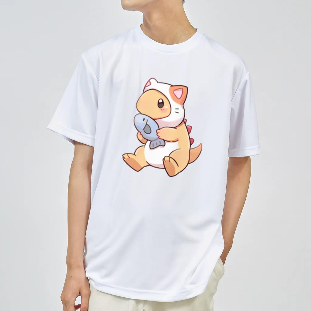 TANSHOのねこのサウルスくん Dry T-Shirt