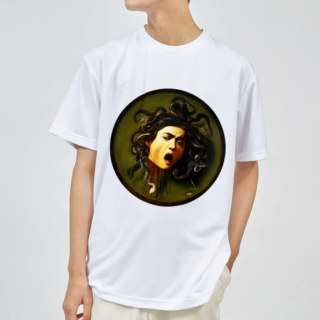 MUGEN ARTのメドゥーサ　カラヴァッジオ　Caravaggio / Medusa ドライTシャツ