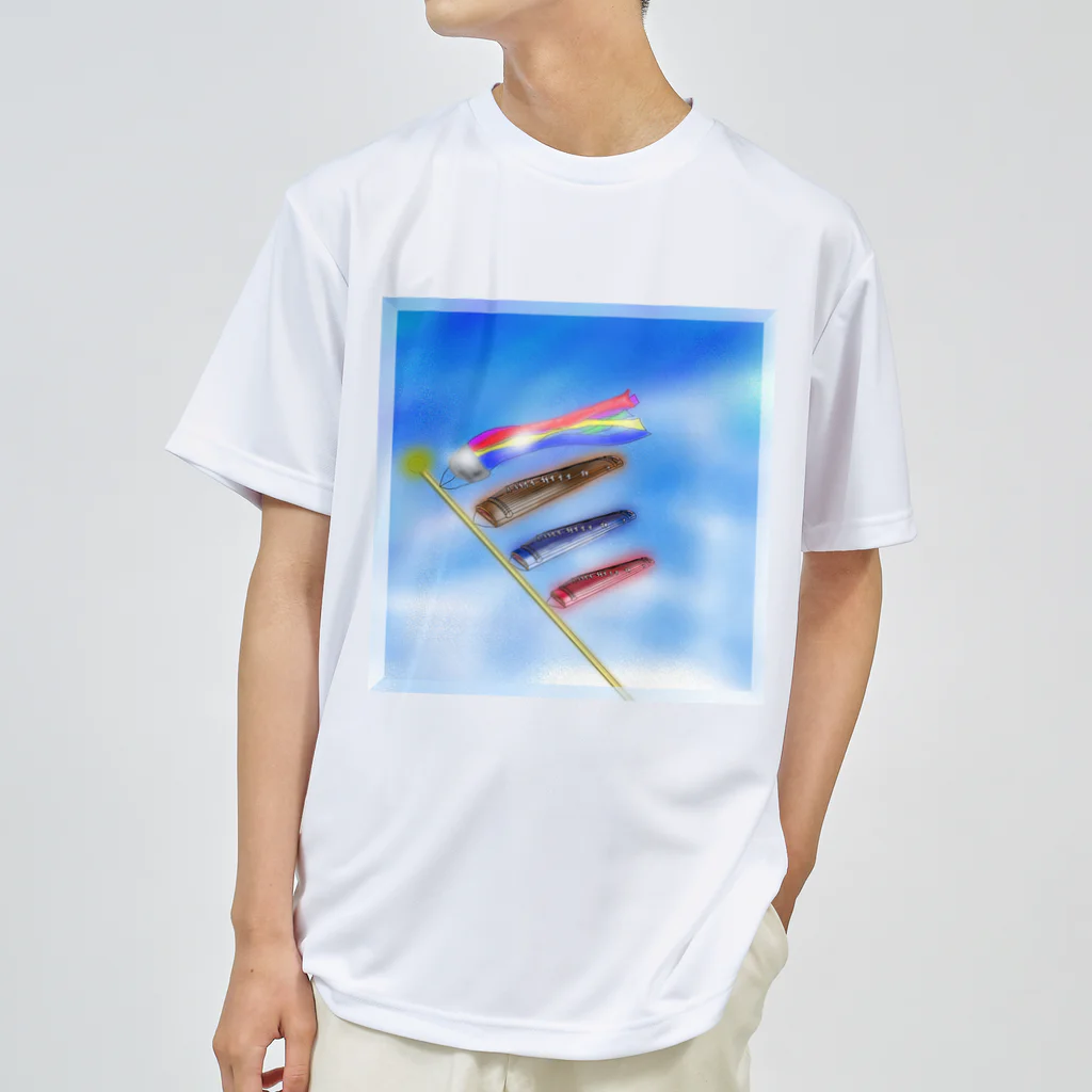 箏譜職人 織姫の箏譜「こいのぼり」イメージ画像縁有 Dry T-Shirt