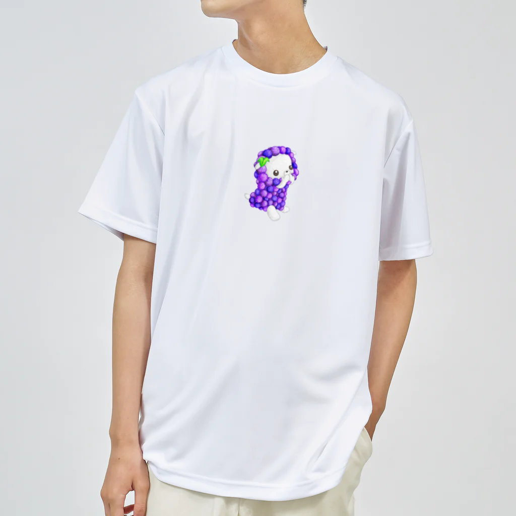 satoayaのアニマルカフェのフルーツアニマル　ブドウヒツジ Dry T-Shirt